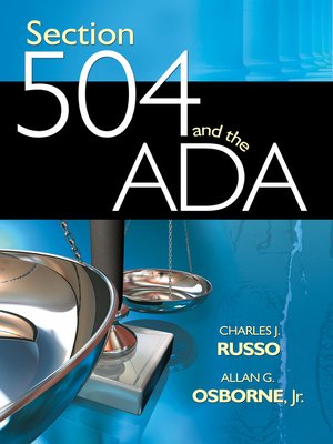 cover image of Section 504 and the ADA